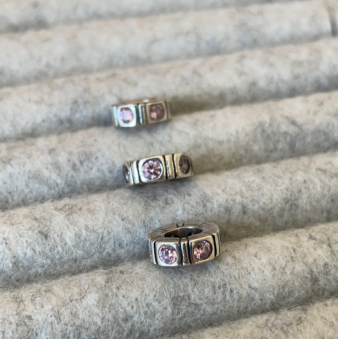 Genuine Pandora Colour Stone Spacer CZ Pave Spacer