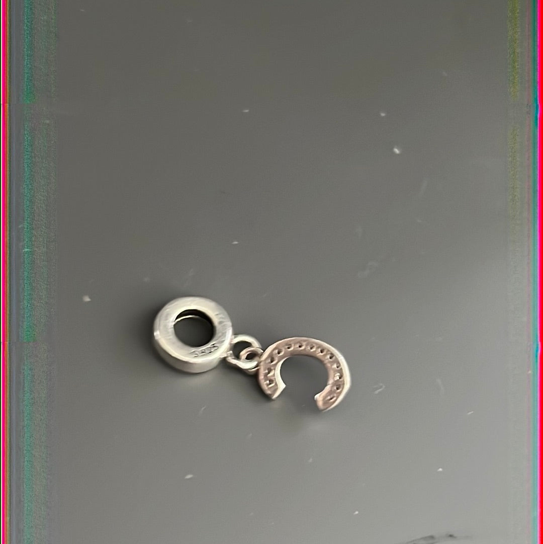 Unbranded Pave Letter C Charm Pave Initial Dangle Charm