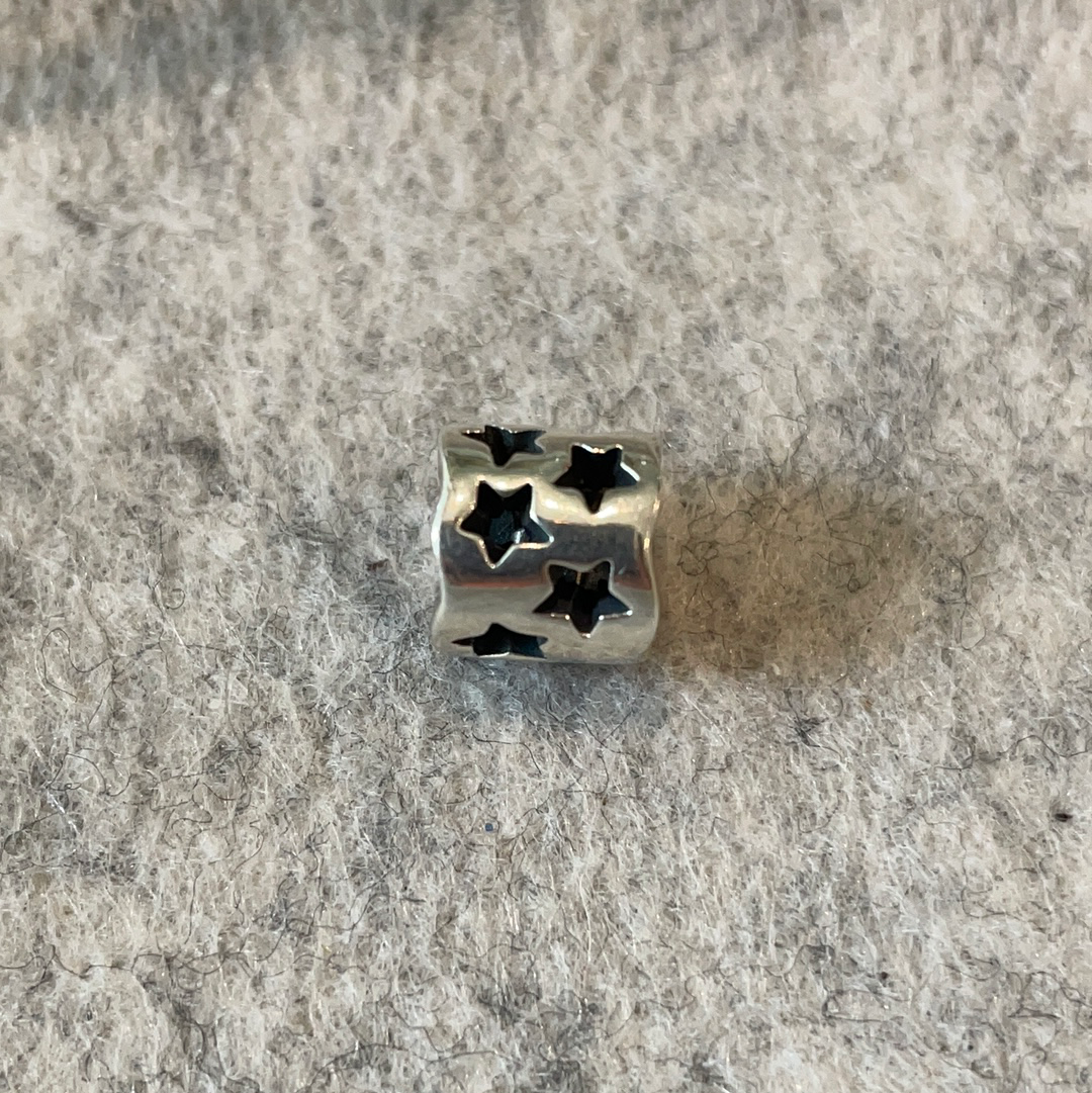 Genuine Pandora Cut Out Star Barrel Charm