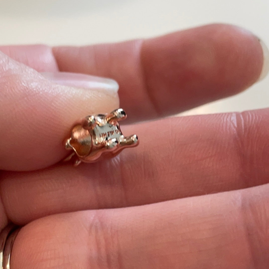 Genuine Pandora Rose Gold Christmas Reindeer Charm