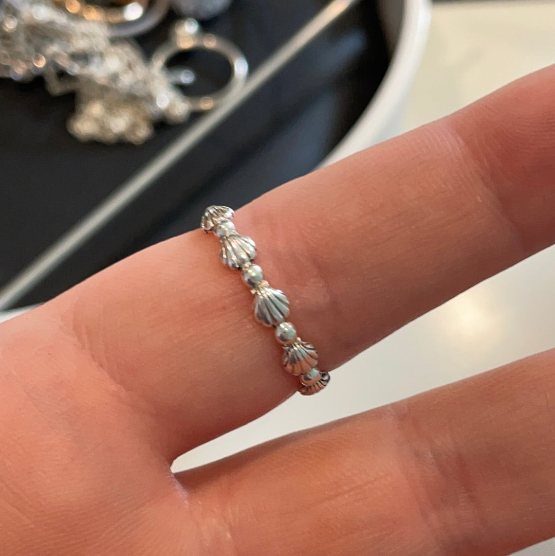 Genuine Pandora Summer Shell Ring in Size 50