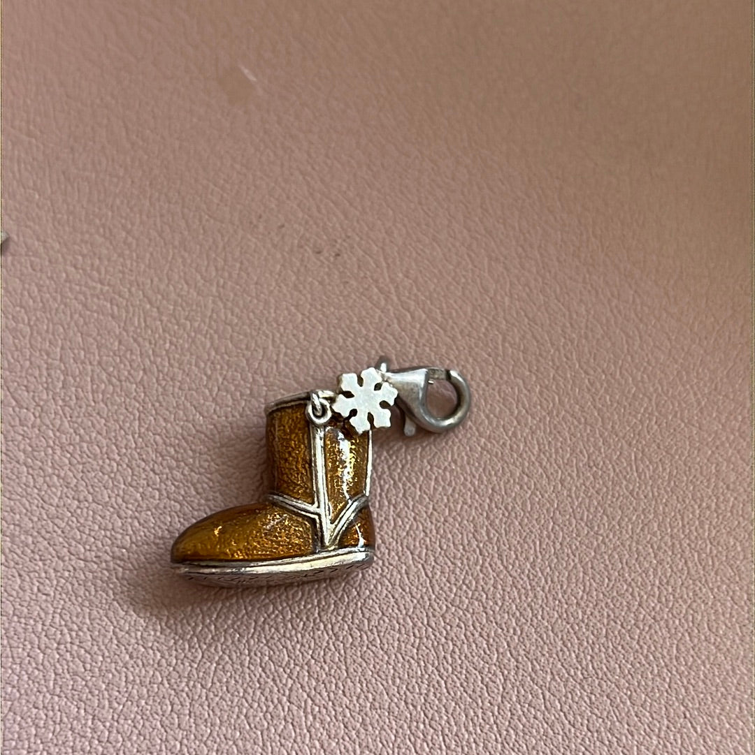 Genuine Thomas Sabo Enamel Ugg Boot Snowflake Clip Charm