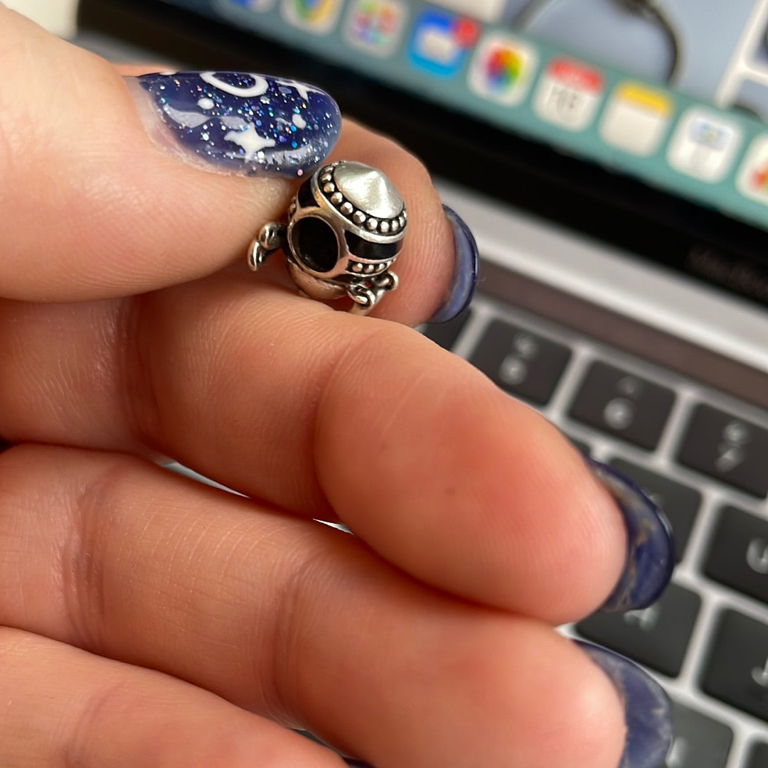 Genuine Pandora Enamel Bee Dangle Heart “Bee Mine” Charm
