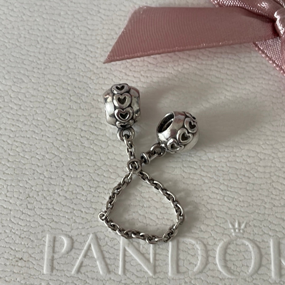 Genuine Pandora Heart Safety Chain