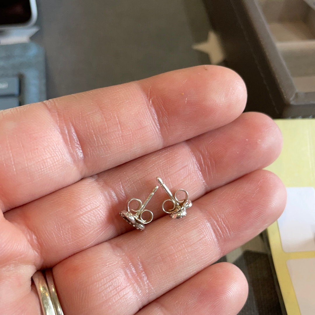 Genuine Pandora Infinity Pave Small Earrings