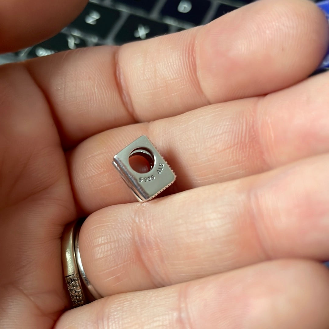 Genuine Pandora Letter Charm With Hearts N