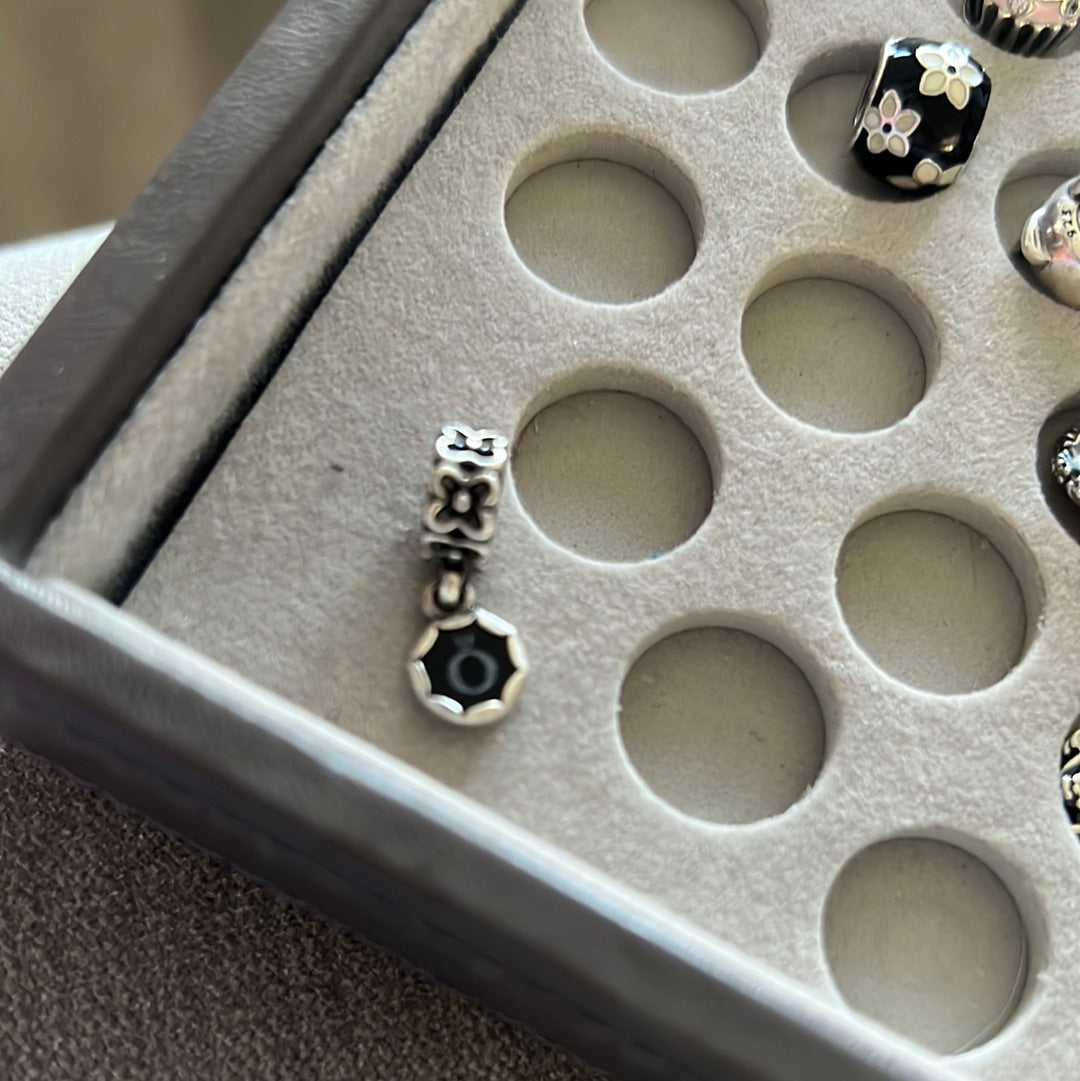 Genuine Pandora Cameo Rare Cancer Star Sign Horoscope Charm