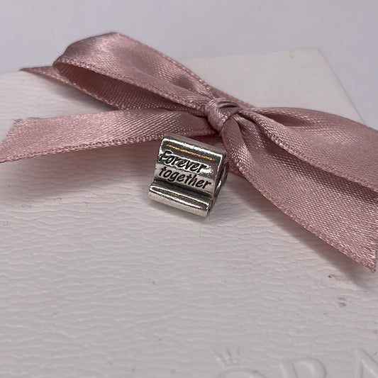 Genuine Pandora Forever Together Scroll Charm Love Gift