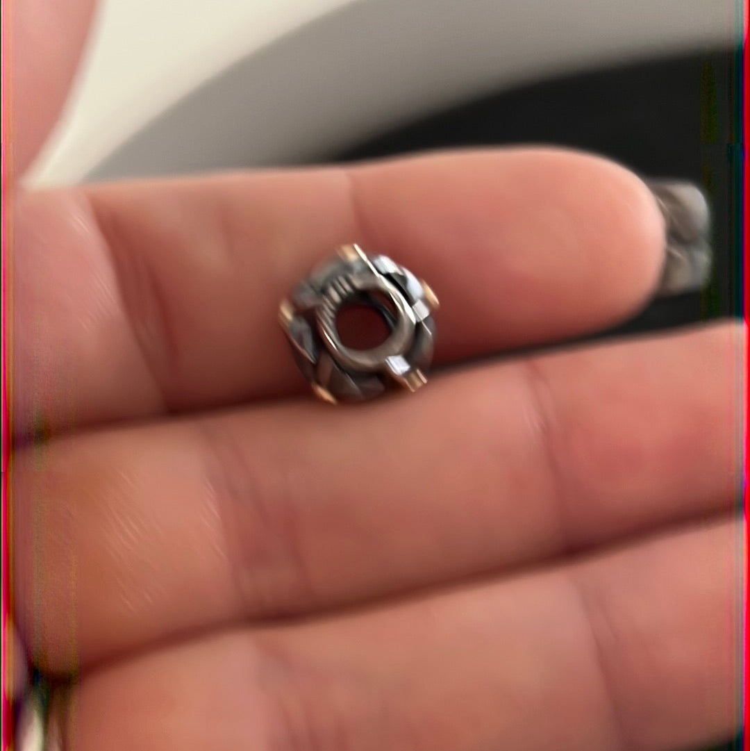 Genuine Pandora Stella Star Two Tone Hyper Rare Openwork Charm