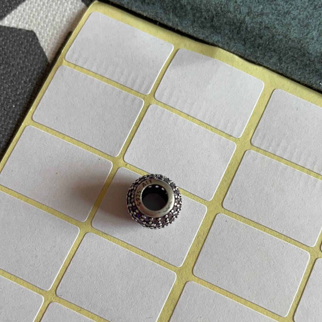Genuine Pandora Purple Pave Ball Charm