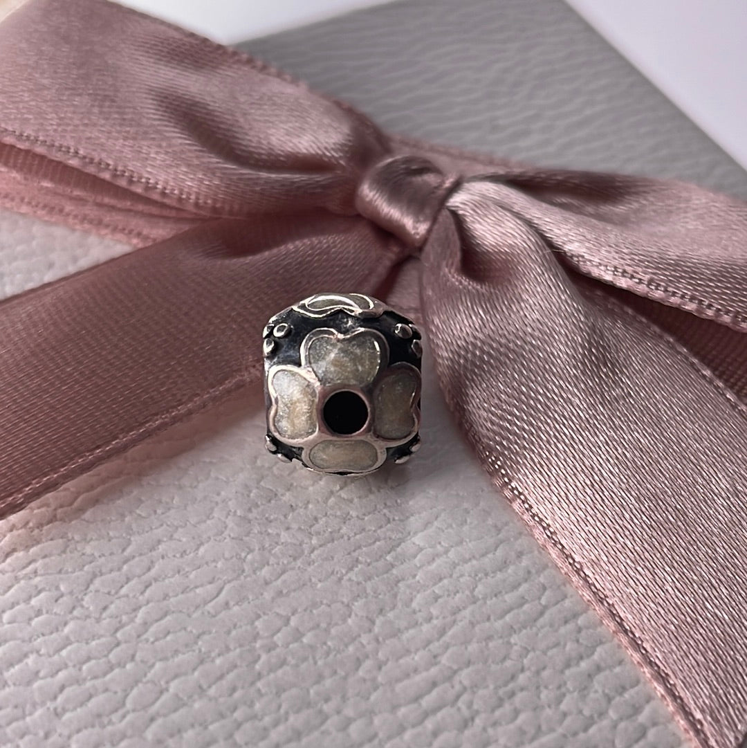 Genuine Pandora Blue Enamel Flower Charm