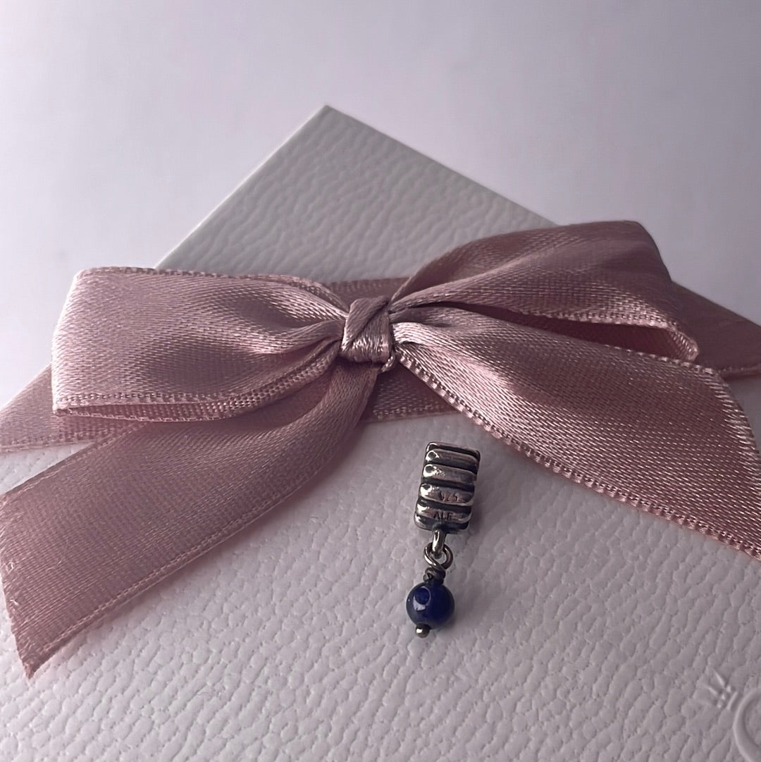Genuine Pandora Blue September Stone Gem Dangle Birthstone Charm