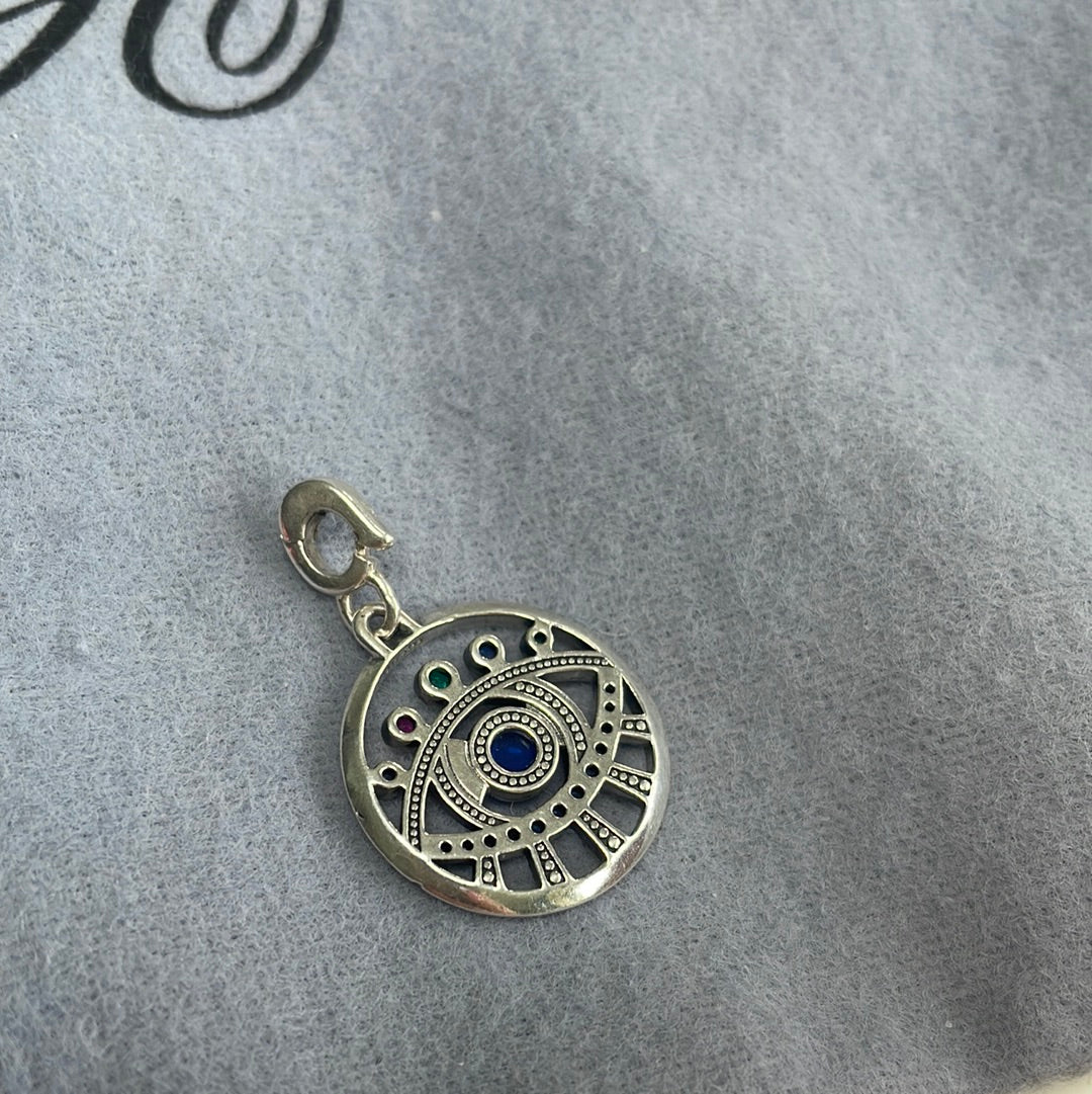 Genuine Pandora Me The Eye Medallion CZ Large Charm