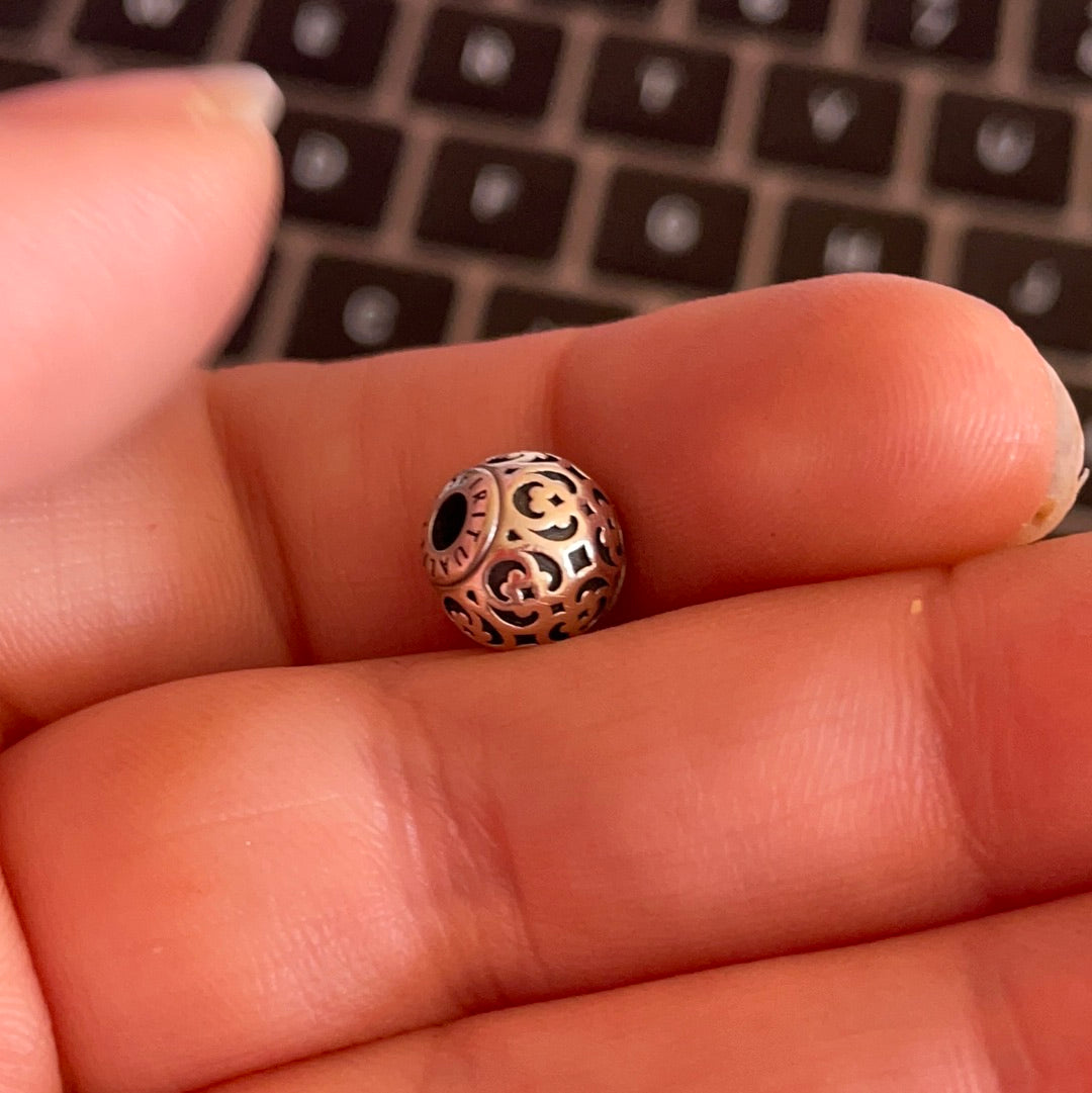 Genuine Pandora Essence Charm Silver Openwork Spirituality