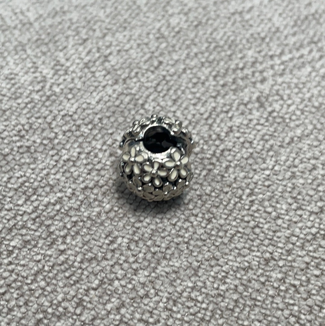 Genuine Pandora White Daisy Flower Clips