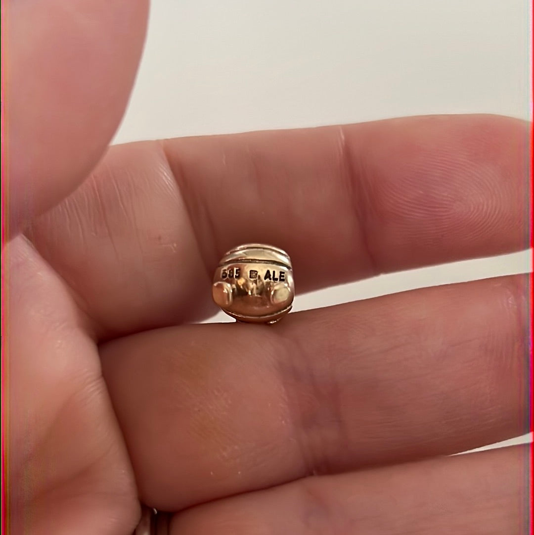 Genuine Pandora Solid Gold 14ct Queen Bee Rare Charm