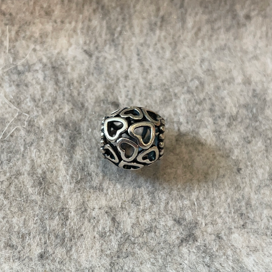 Genuine Pandora Heart Openwork Charm