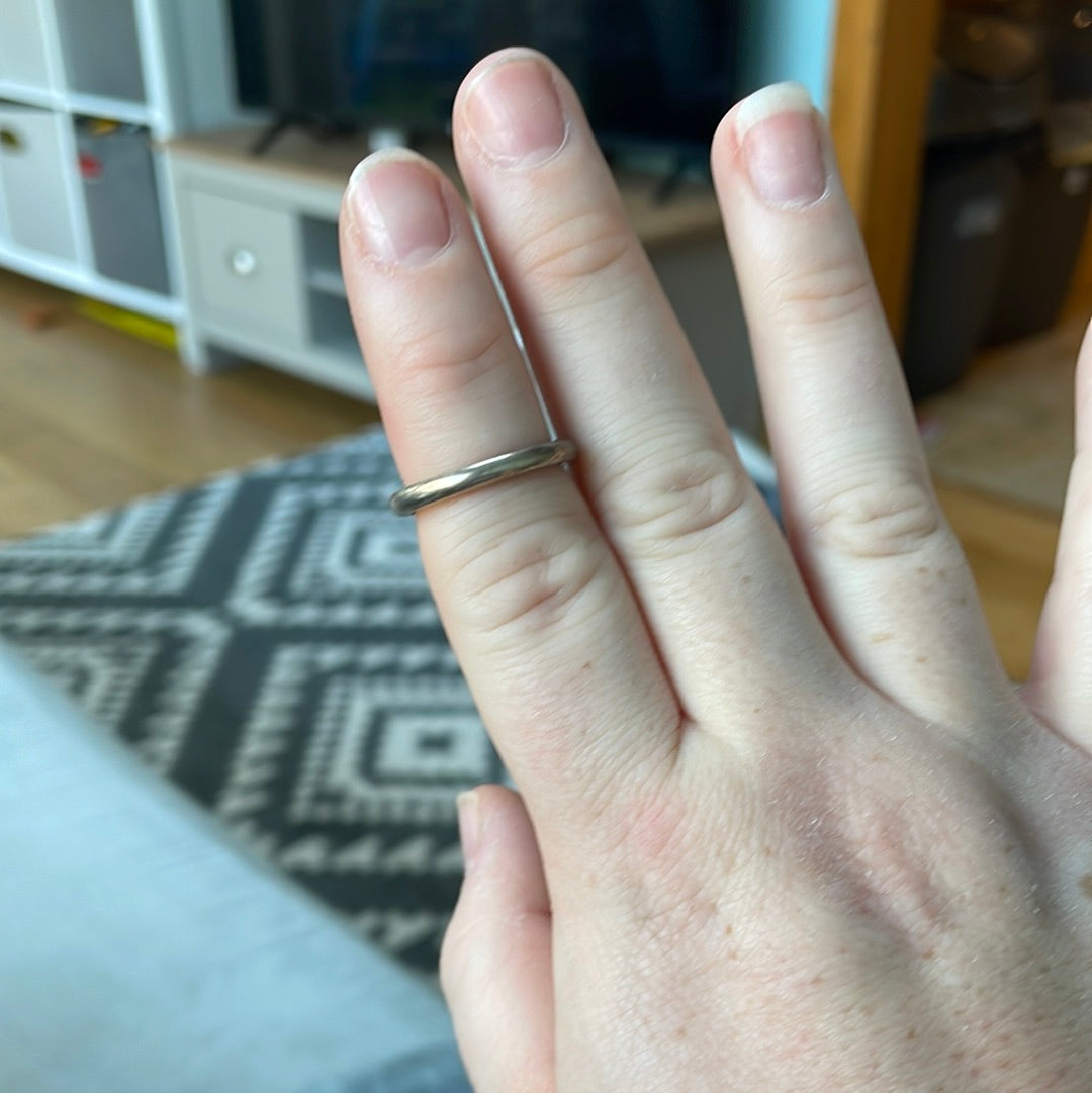 Genuine Pandora Plain Stacking Ring Size1