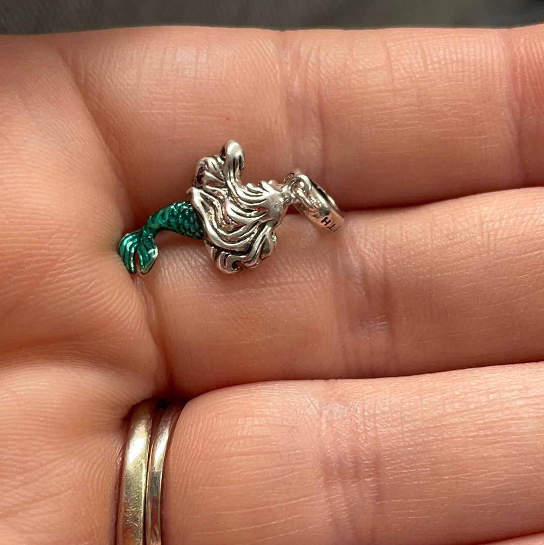Genuine Chamilia Ariel Enamel Dangle Charm Disney