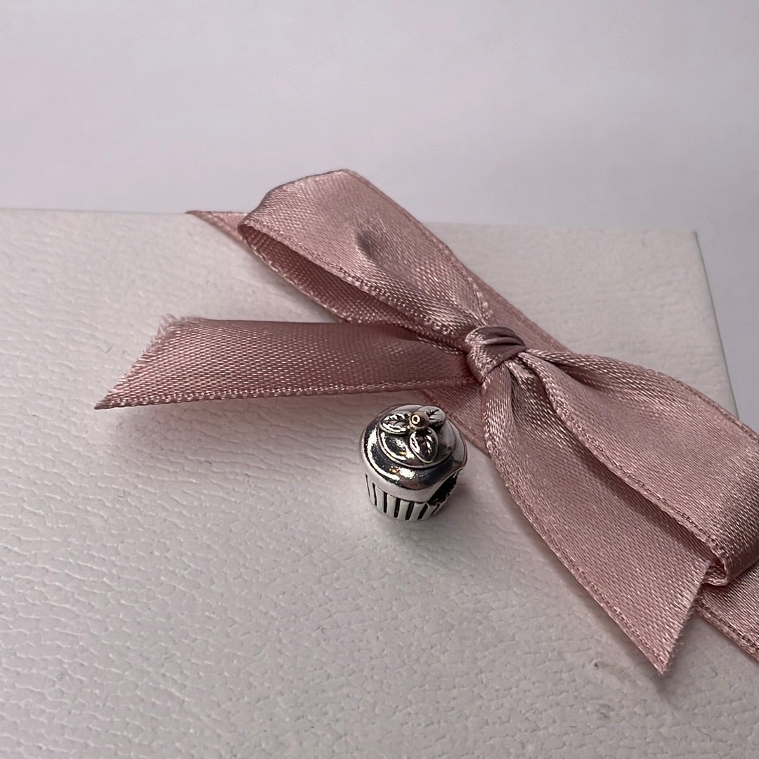 Genuine Pandora Cupcake Two Tone Charm