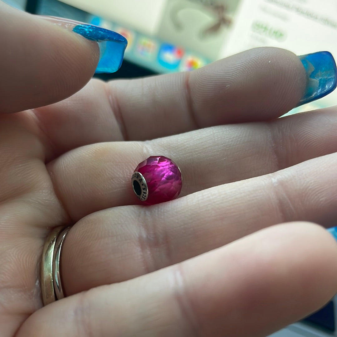 Genuine Pandora Essence Happiness Ruby Charm