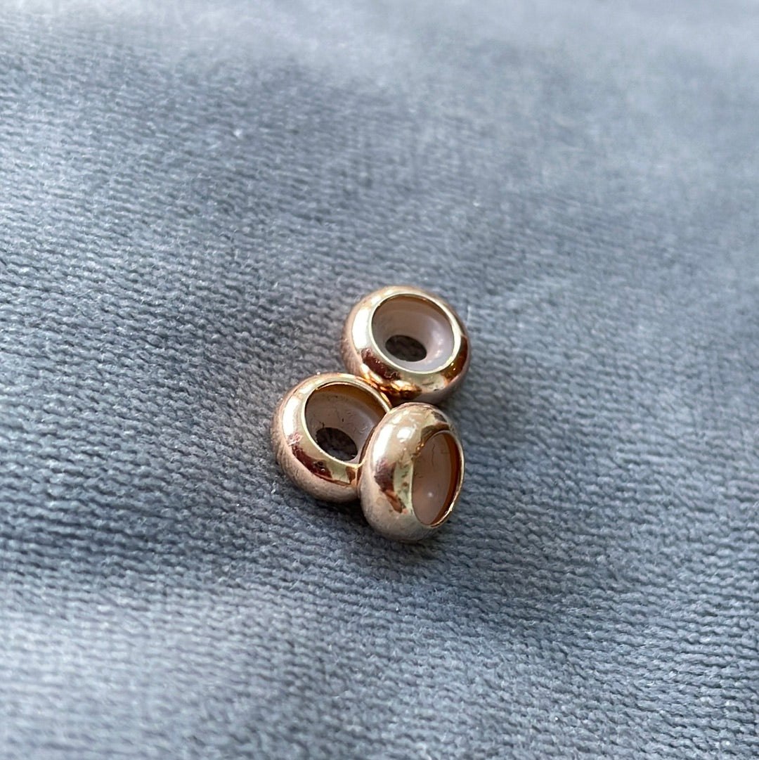 Rose Gold and Silicone Moments Stoppers X2 Perfect for Bangles