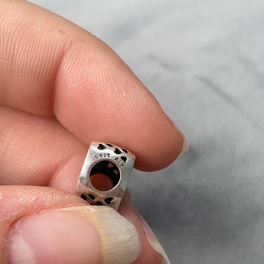Genuine Pandora I Love You Mum Openwork Heart Pearl Charm