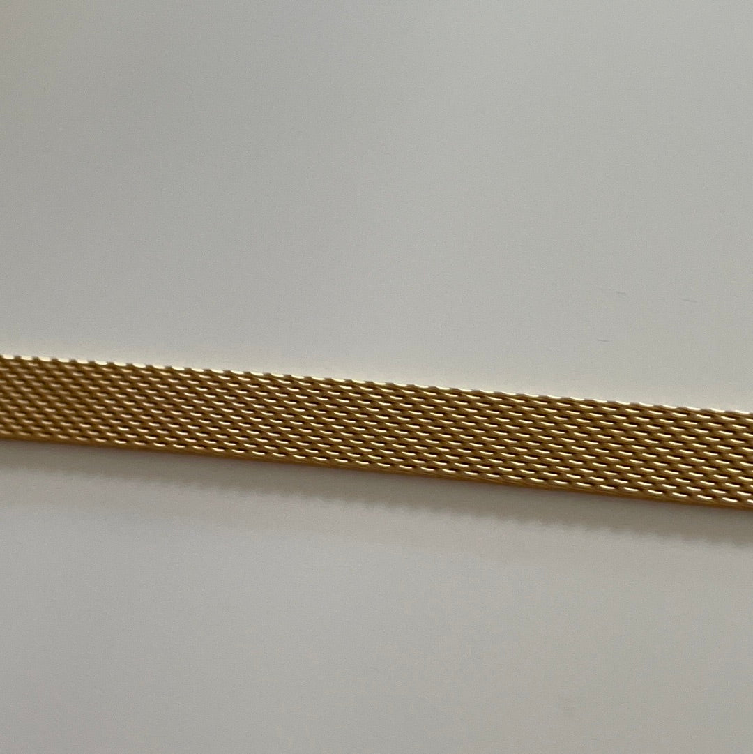 Genuine Pandora Flat Mesh SHINE Gold 18K Plated Reflexions Bracelet 18cm