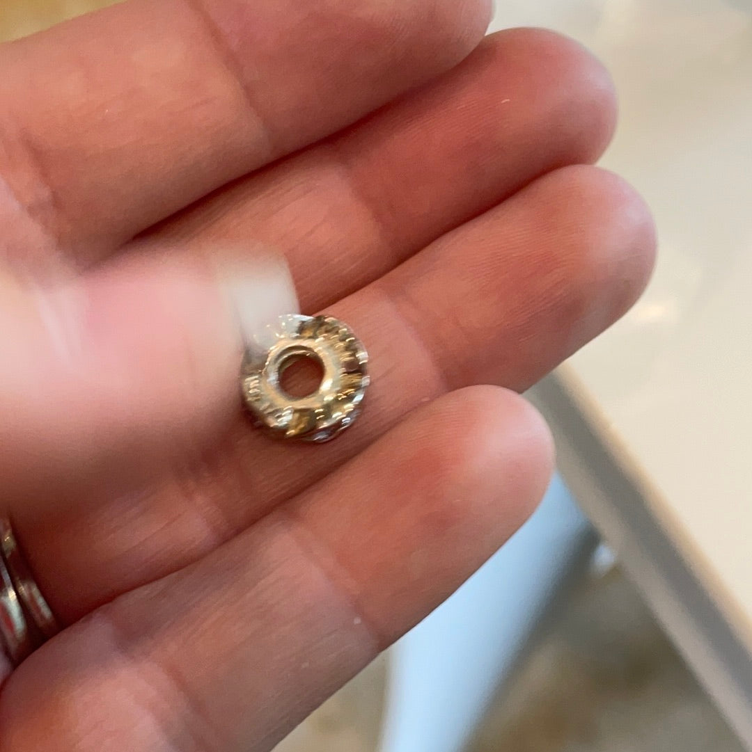 Genuine Chamilia Lilac Stoned Spacer Charm