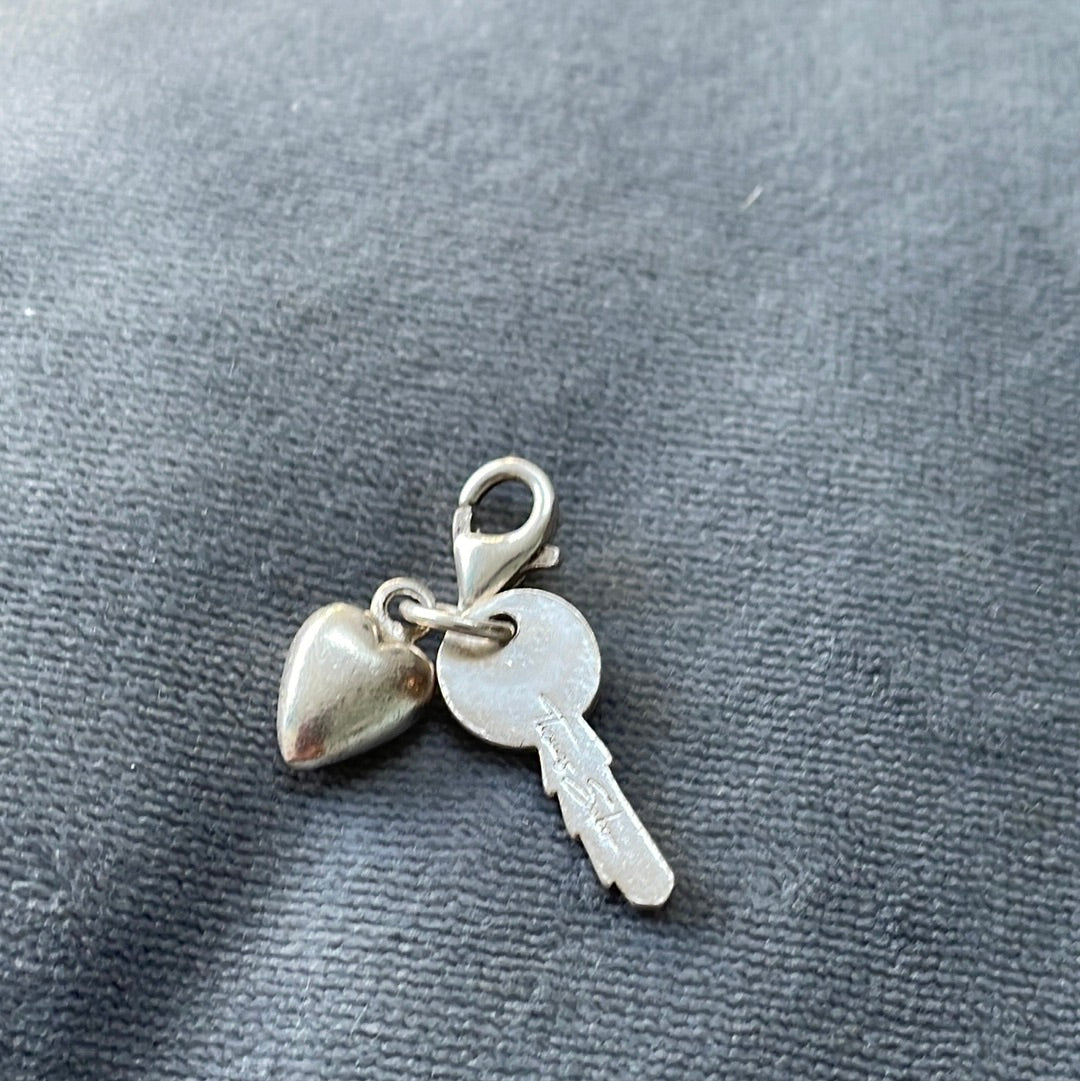 Thomas Sabo Sterling Silver Key and Heart Clip Charm