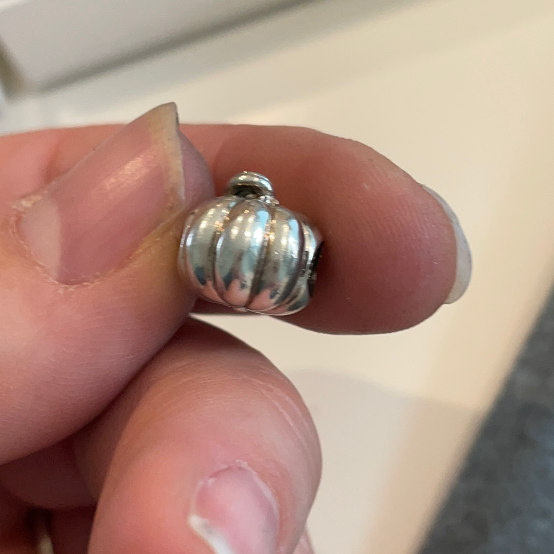 Genuine Pandora Pumpkin Halloween Charm Jack o Lantern New Style