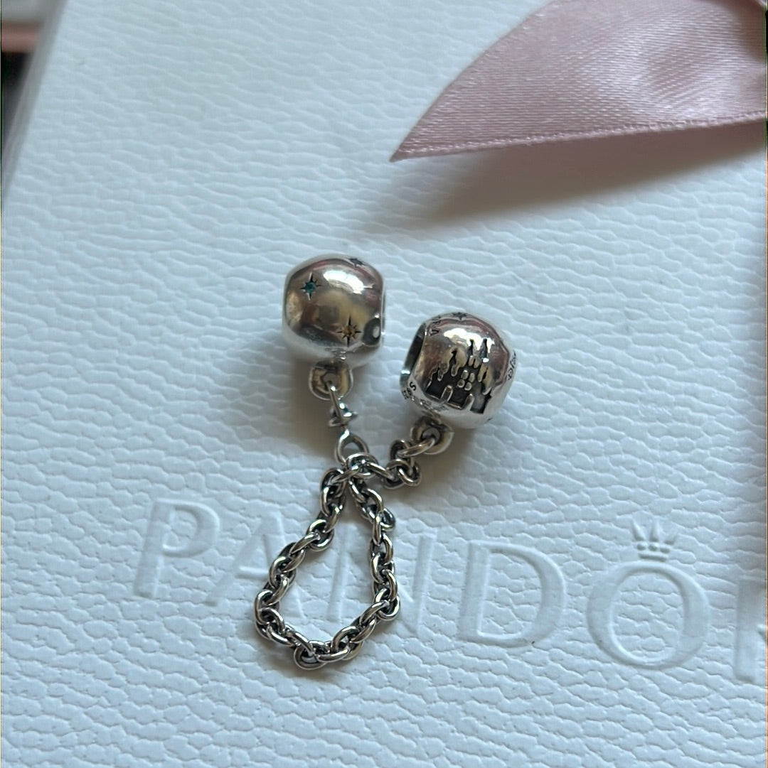 Genuine Pandora Disney Parks Exclusive Cinderella Safety Chain