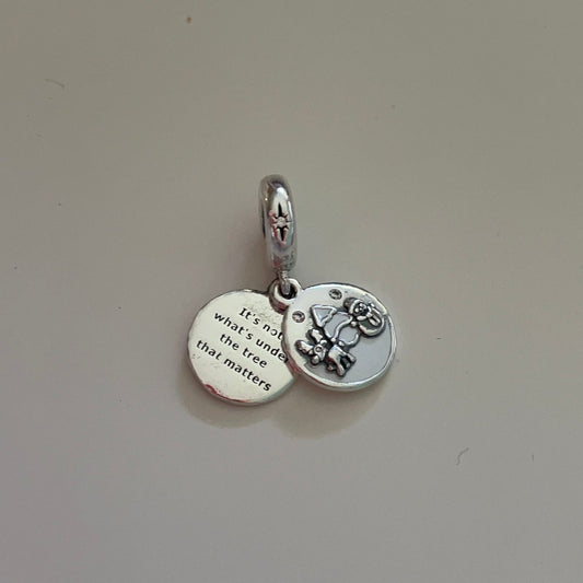 Genuine Pandora Christmas Enamel Scene Dangle Reindeer and Snowman