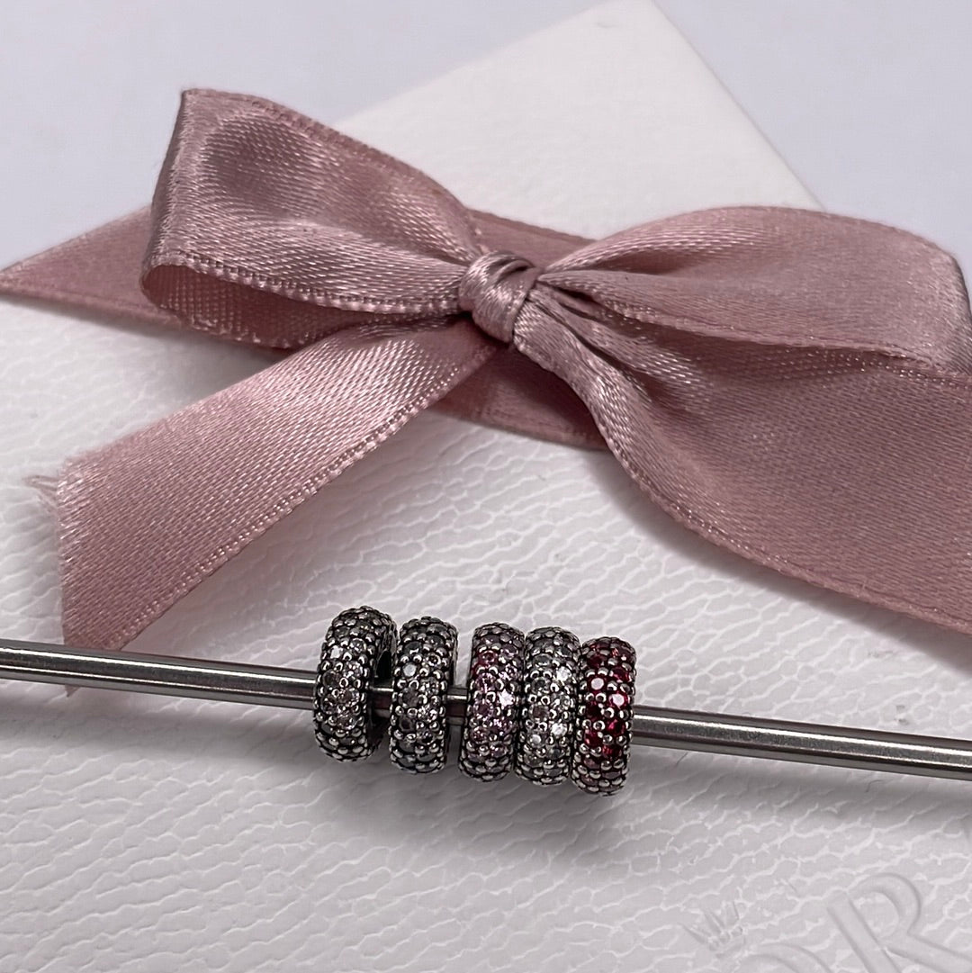 Genuine Pandora Colour Choice Pave Spacer Charm