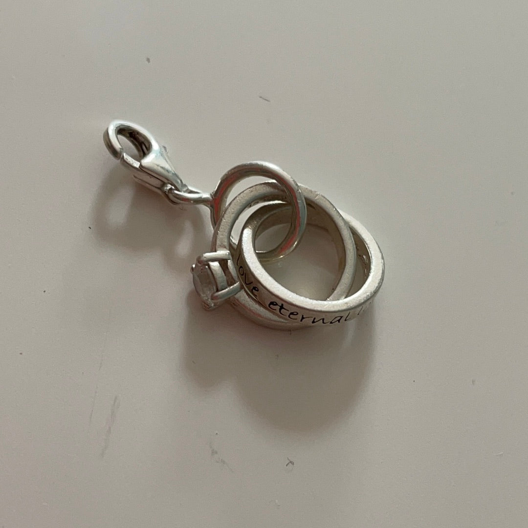 Genuine Thomas Sabo Eternal Love Double Ring Promise Wedding