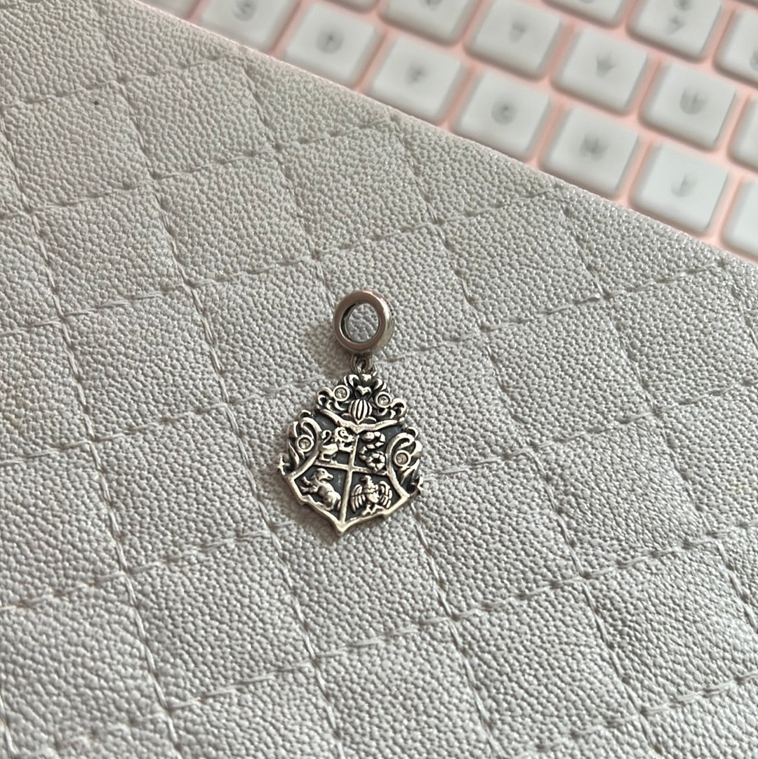Genuine Chamilia Harry Potter House Hogwarts Crest Dangle Charm