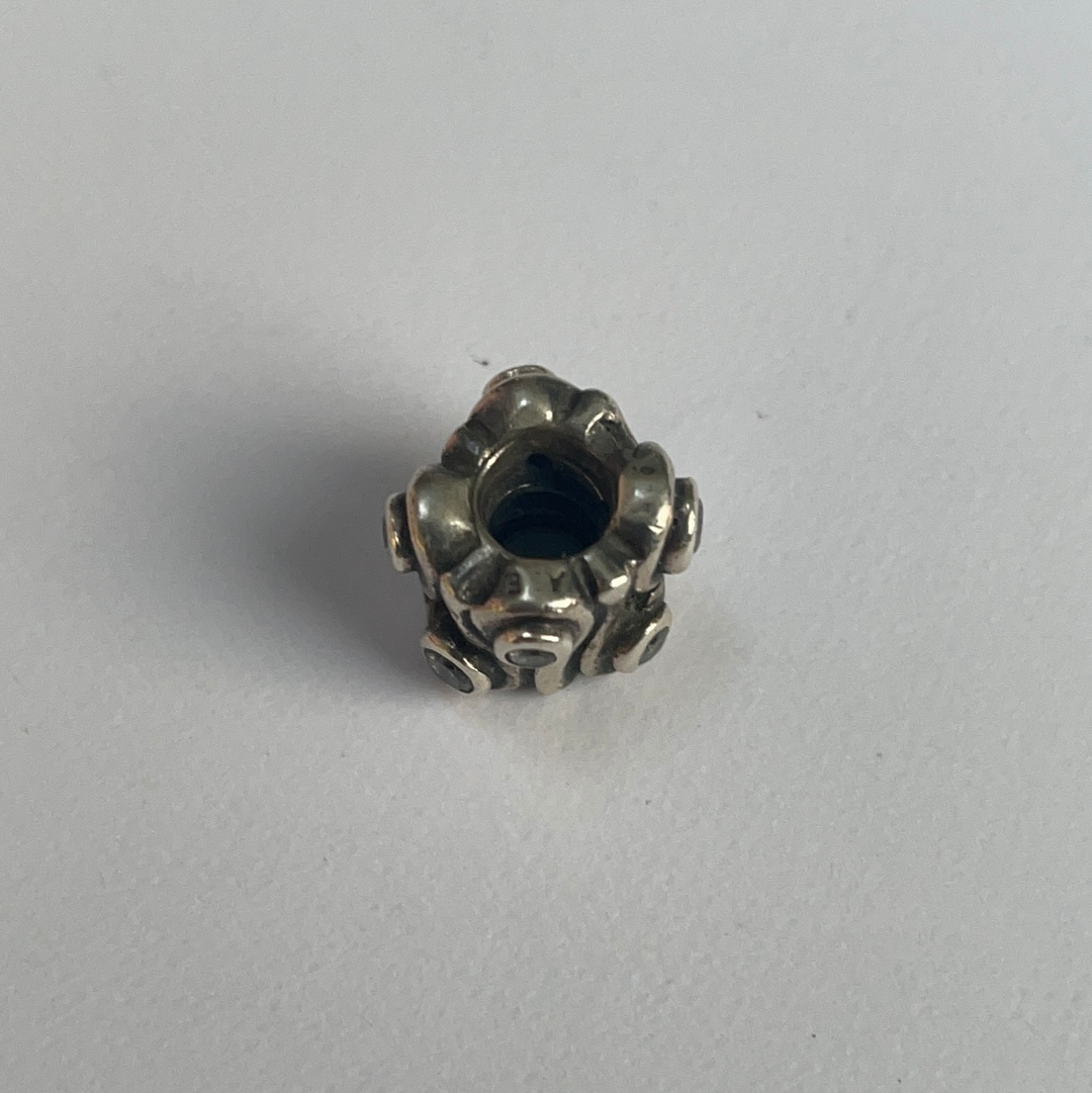 Genuine Pandora Swirl Clear Stone Charm SALE