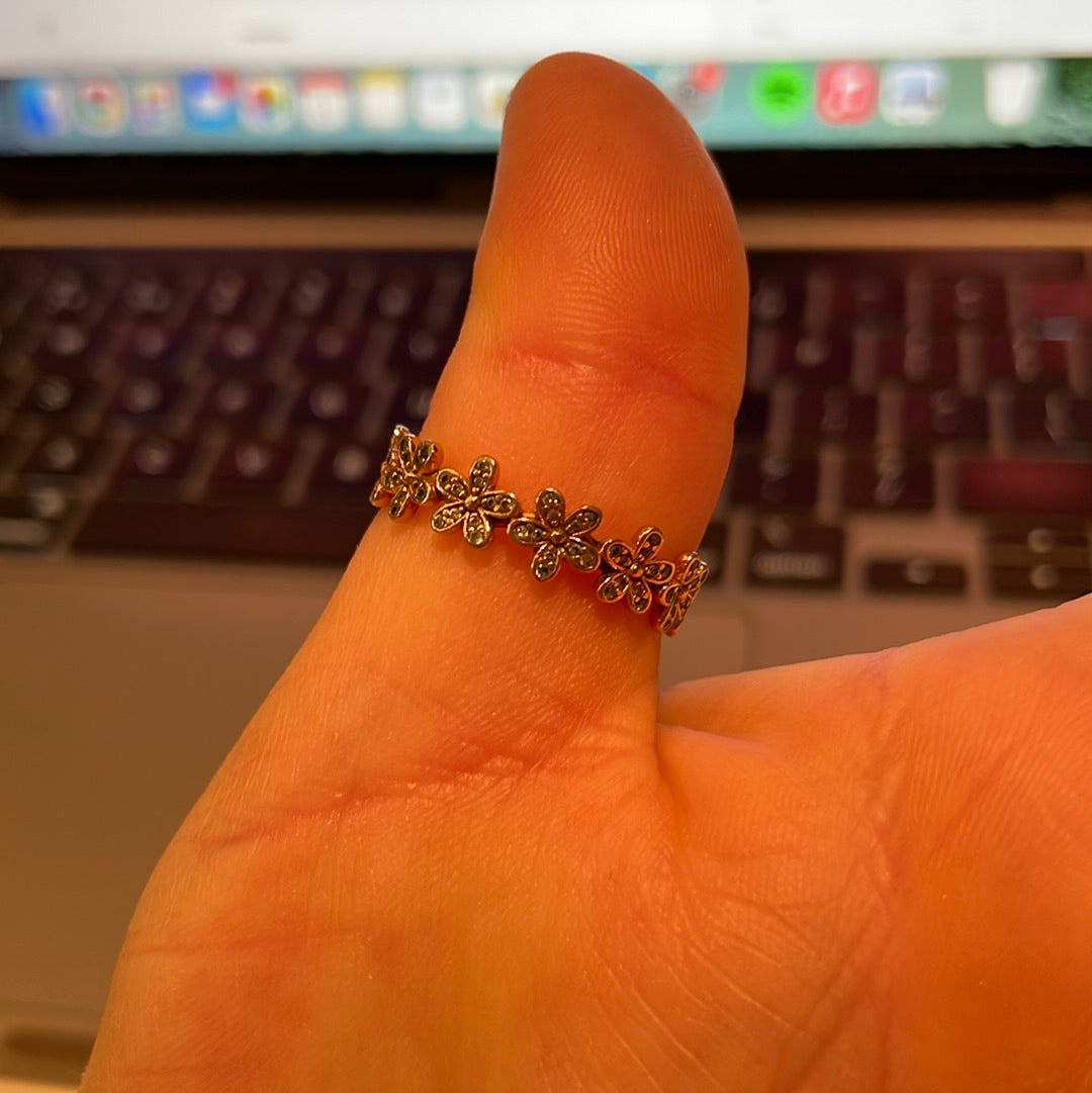 Genuine Pandora Pave Daisy Ring Sizes...