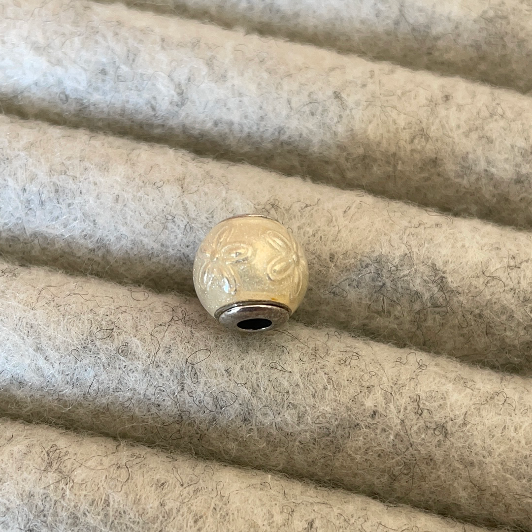 Genuine Pandora Essence Joy Enamel Flower Charm Cream