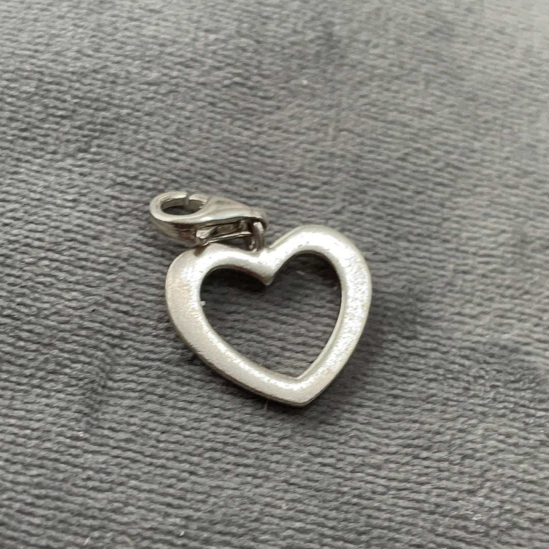 Genuine Thomas Sabo Sterling Silver Dangle Heart Charm