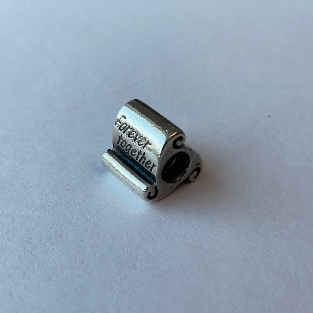 Genuine Pandora Forever Together Scroll Charm Love Gift