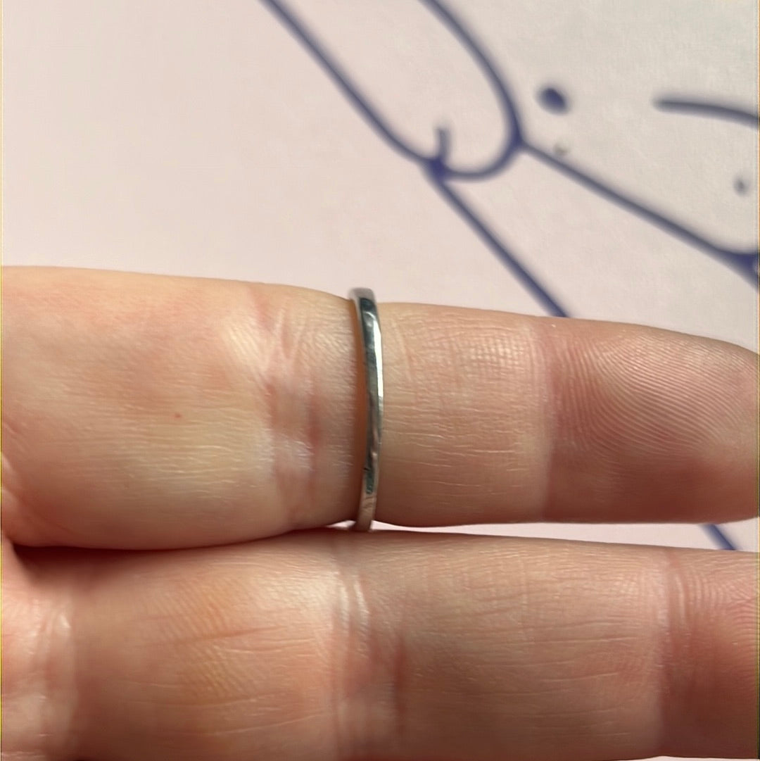 Sterling Silver Ring Pave with Green Stone Size 52