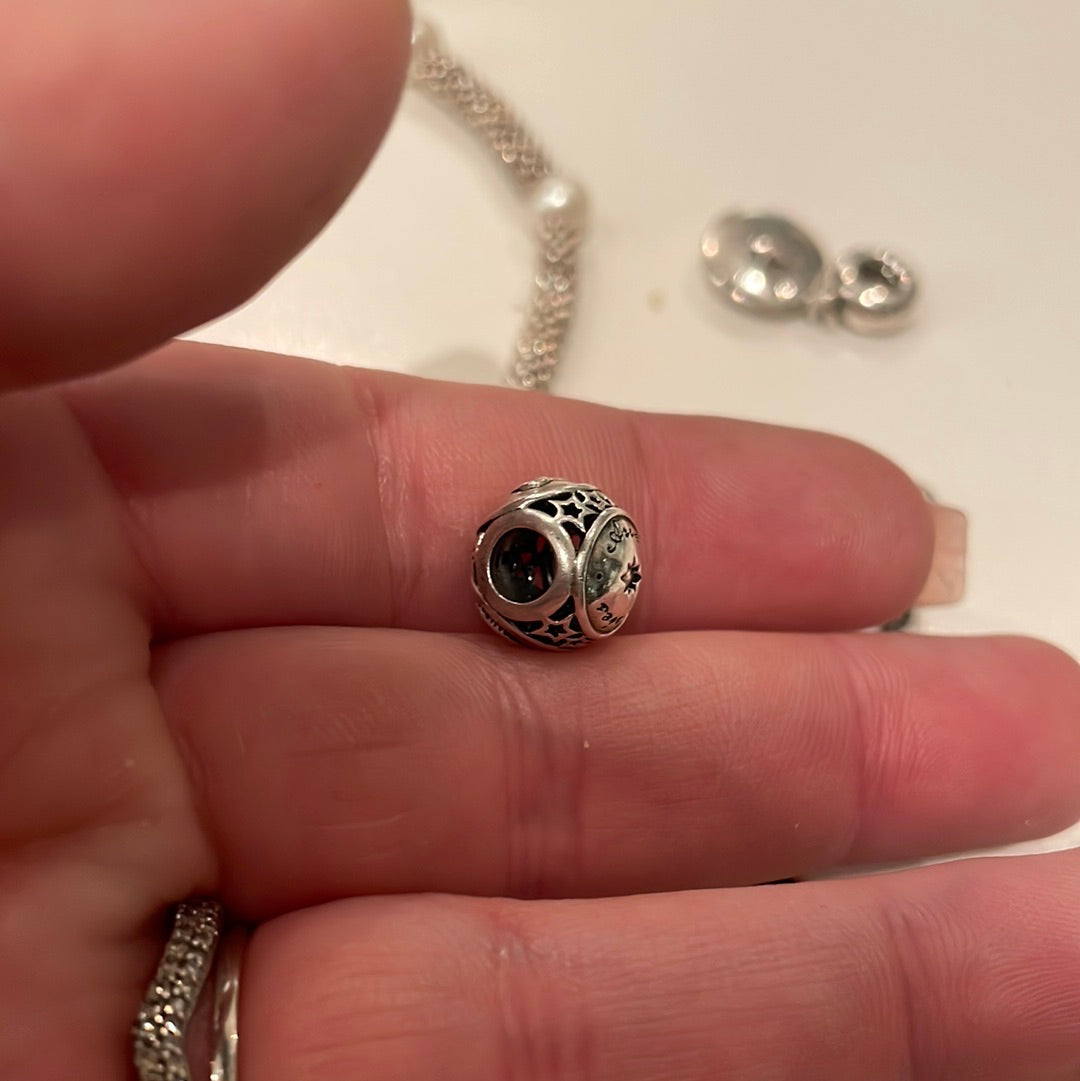 Genuine Pandora Sparkling Aries Charm Horoscope