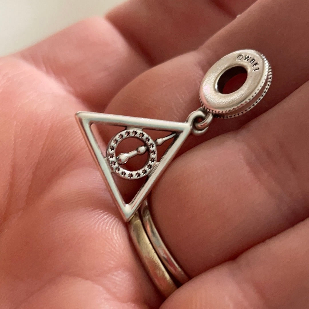 Genuine Pandora Harry Potter Charm Deathly Hallows Dangle Pave