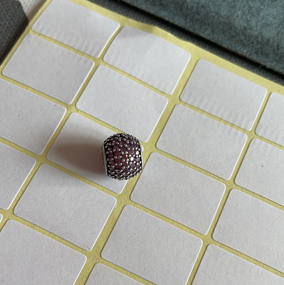 Genuine Pandora Purple Pave Ball Charm