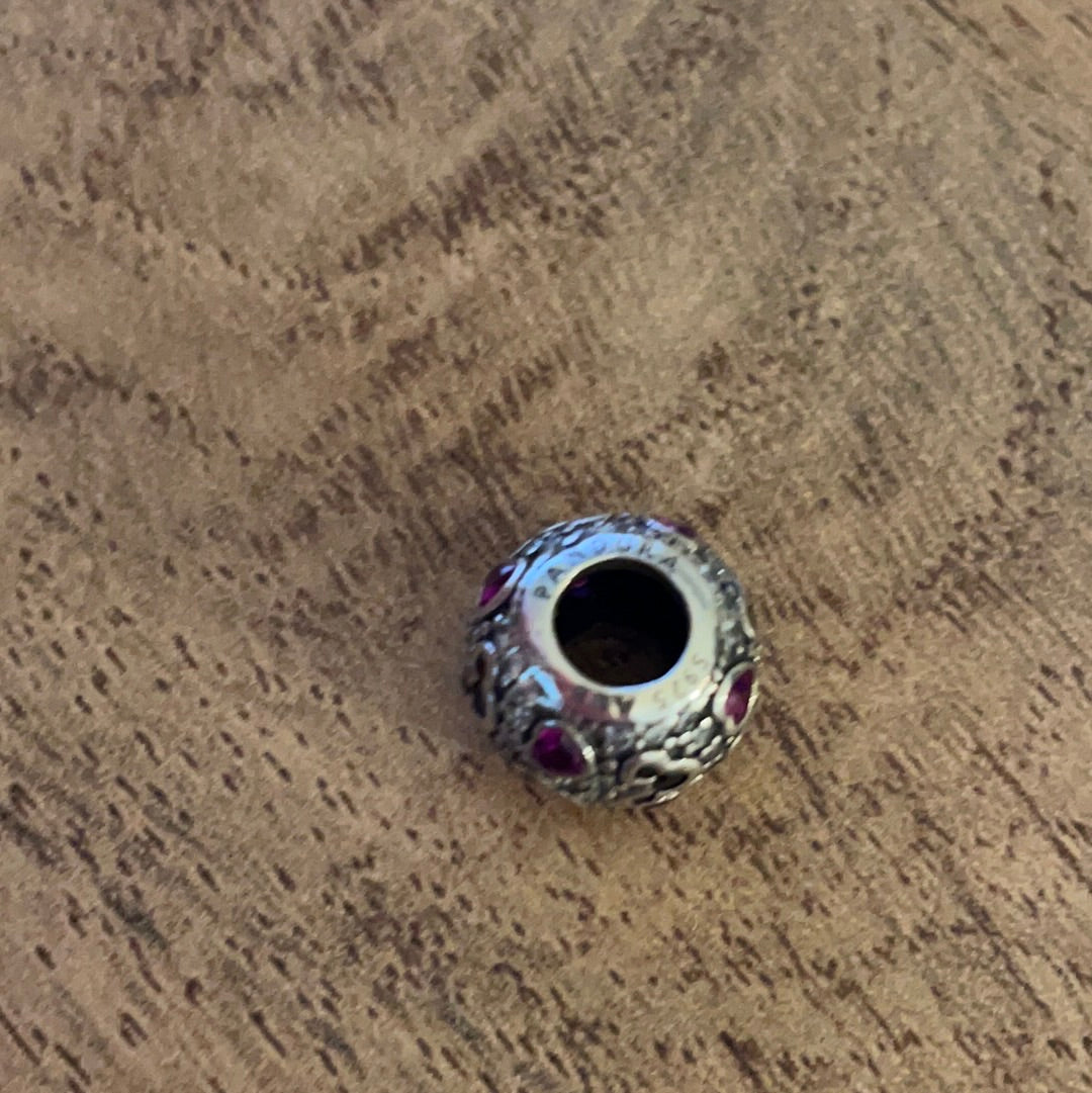 Genuine Pandora Disney Mickey Mouse Heads Clear CZ Pave Charm
