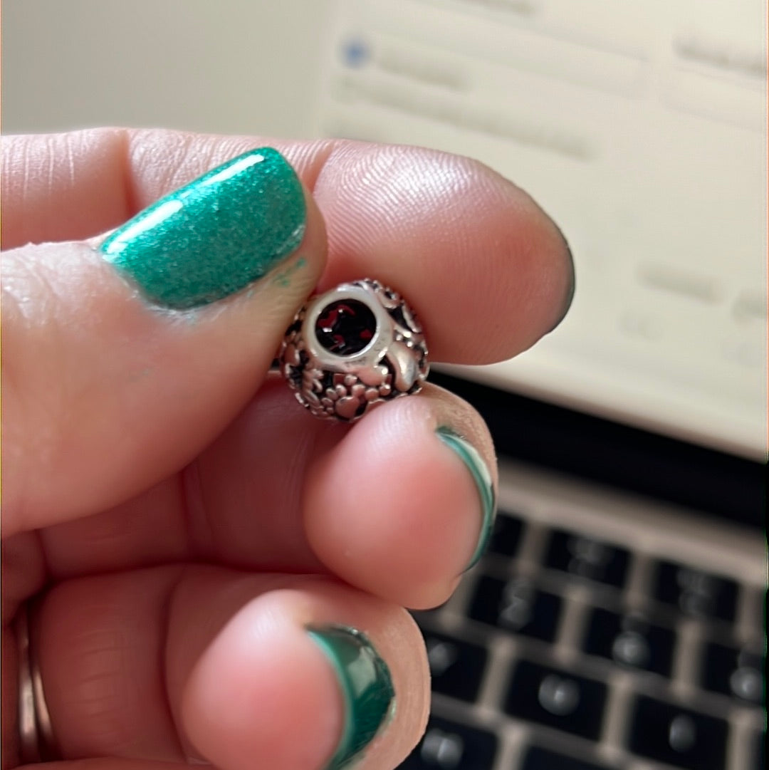 Genuine Pandora Openwork Fur Baby Openwork Paw Print Charm