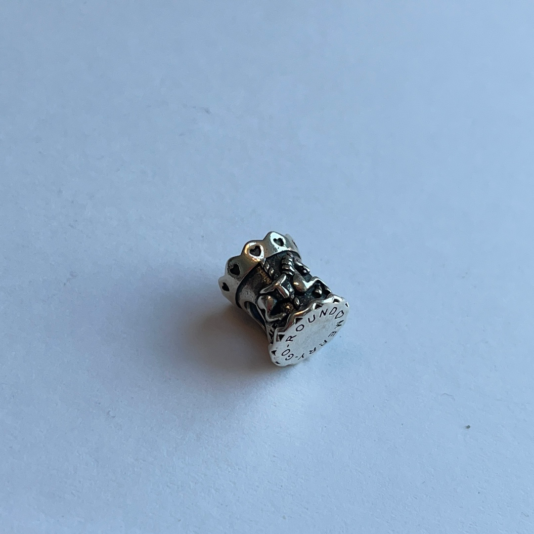 Genuine Pandora Two Tone Merry Go Round Carousel Charm