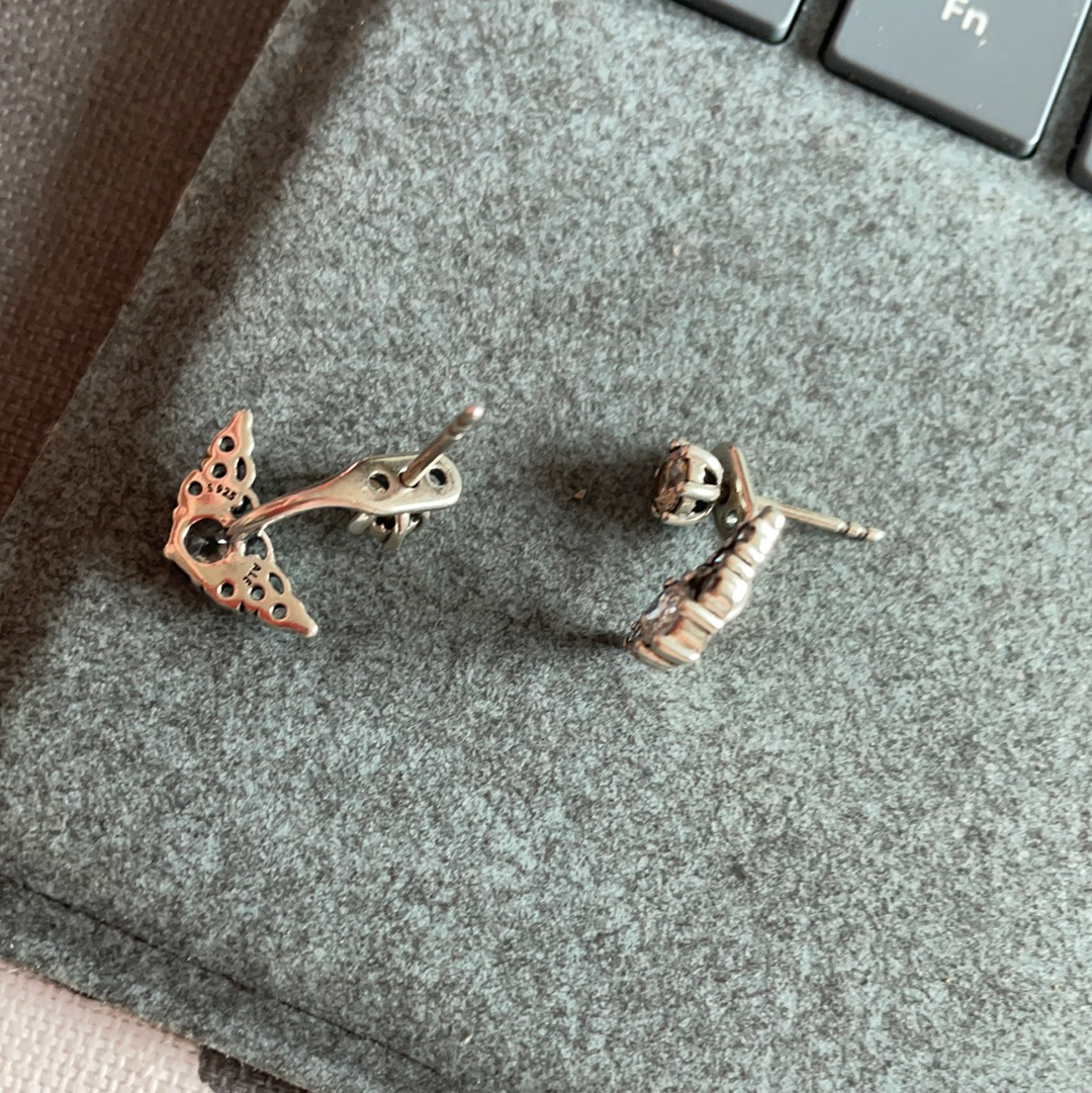 Genuine Pandora Fairy-tale Tiara Regal Stud Earrings Dangle
