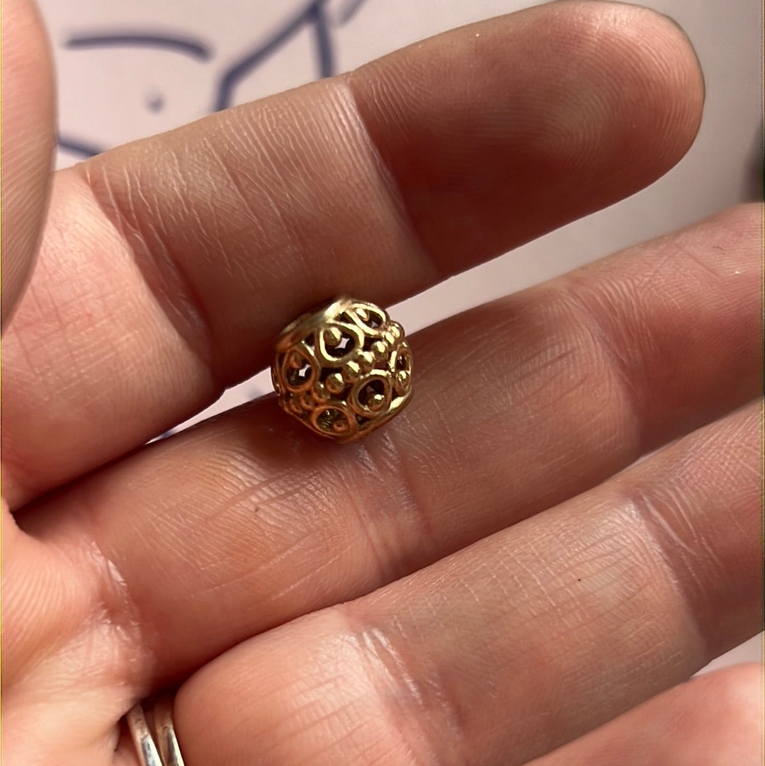 Genuine Pandora Solid Gold 14ct Filigree Openwork Enchanted Charm
